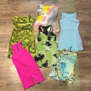 Fashion Nova Mixed Summer Rompers (M)
